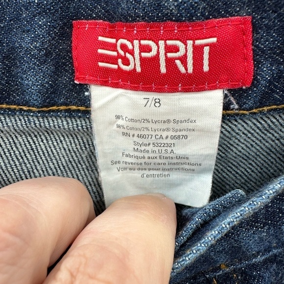 ESPIRIT Vintage blue high waist denim button fly jean.  7/8 - Picture 6 of 8